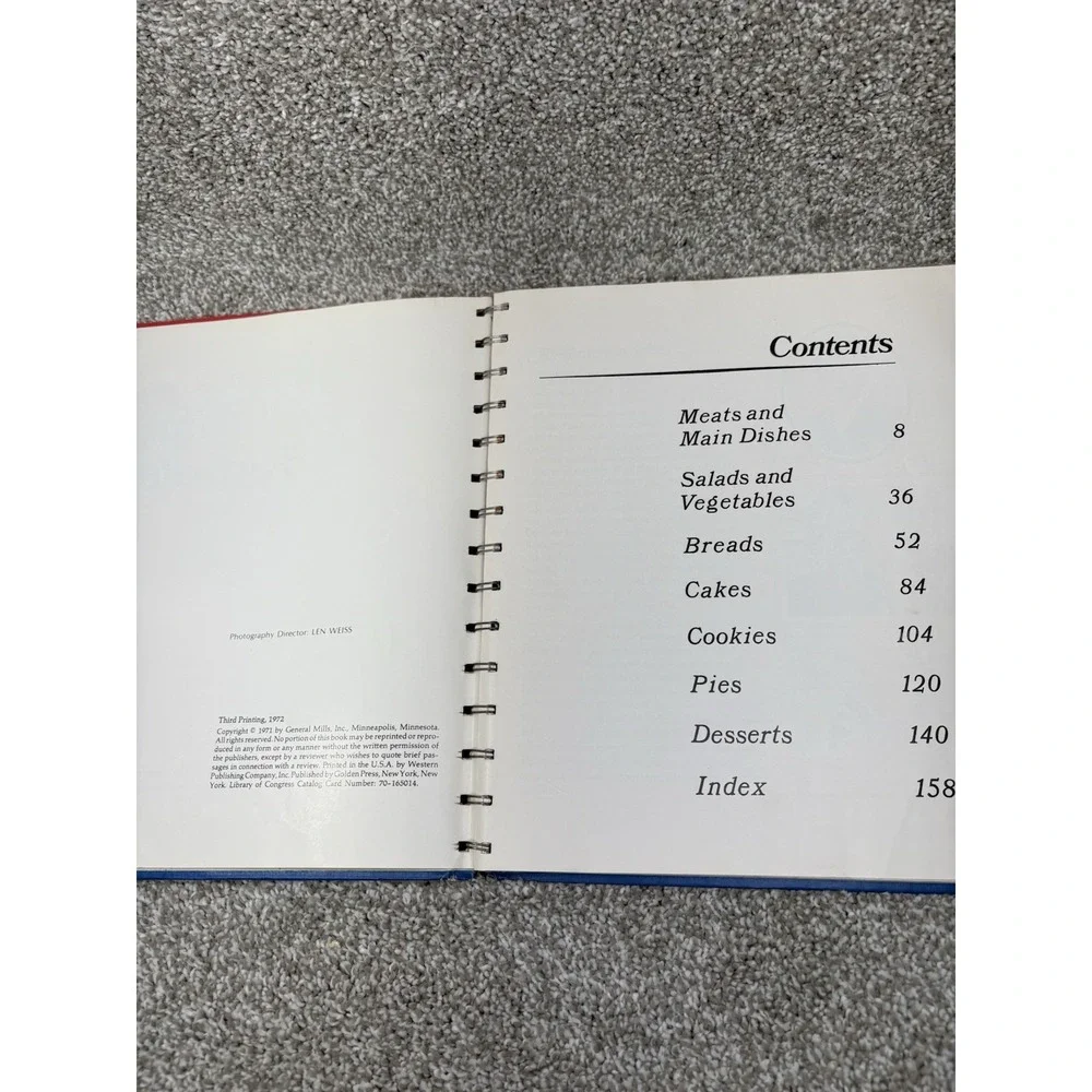 Vintage‎ 1972 Betty Crocker's All-Time Favorites Spiral HC Golden 2nd printing